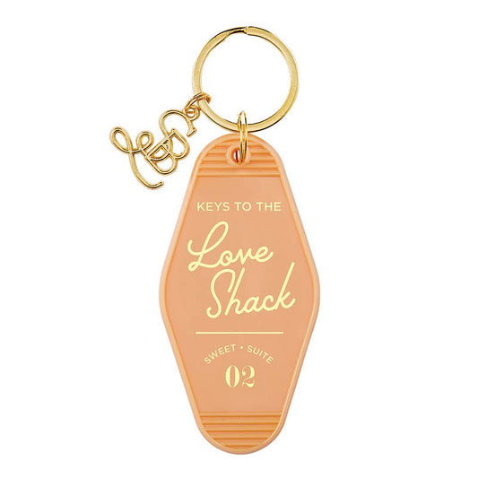 Keys to the Love Shack Vintage Motel Keychain