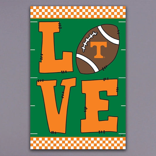 Tennessee Vols LOVE Football Game Day Garden Flag