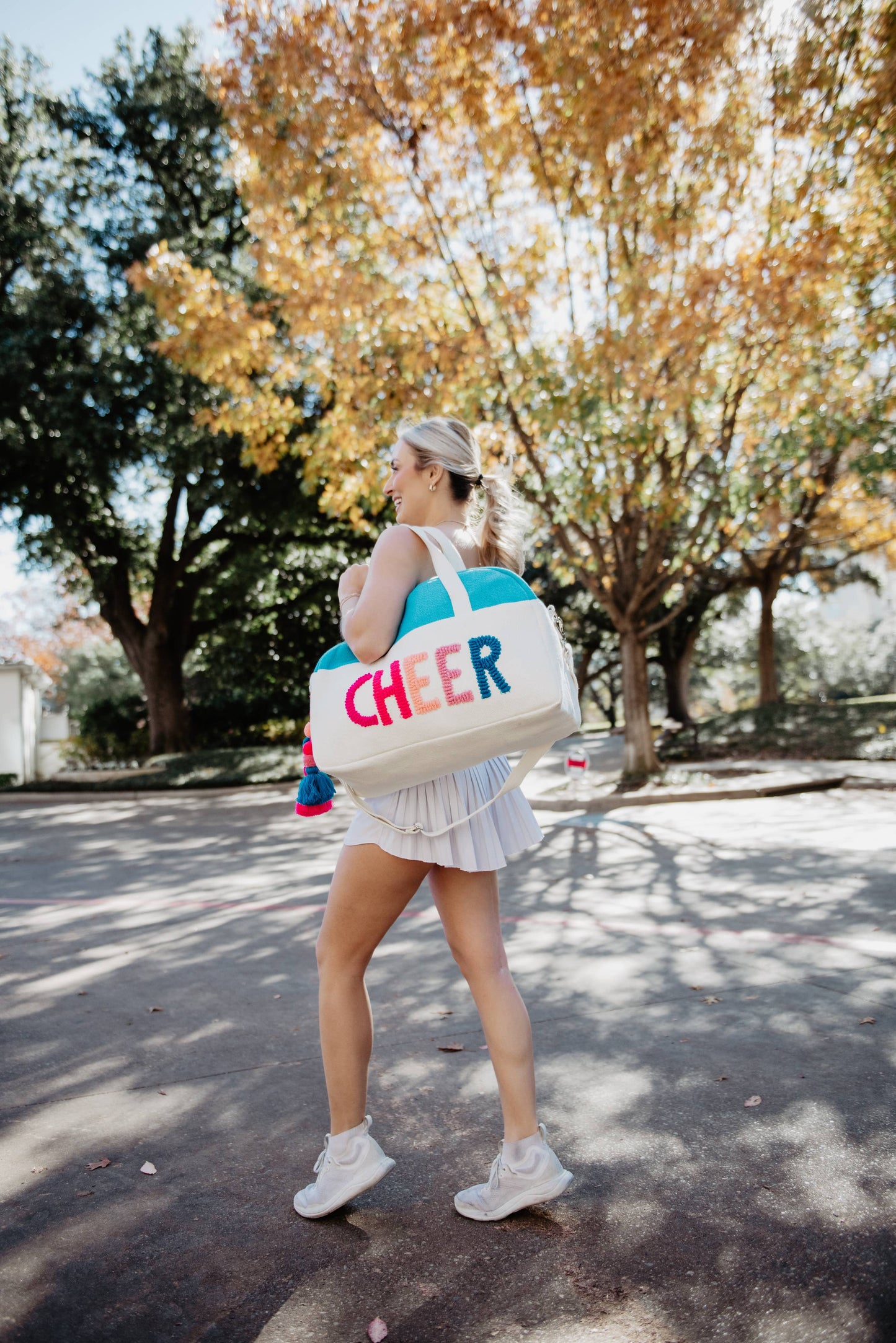 Large Cheer Weekender Zipper Duffle Bag