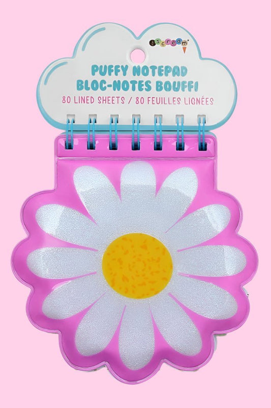 Daisy Puffy Gingham Notepad