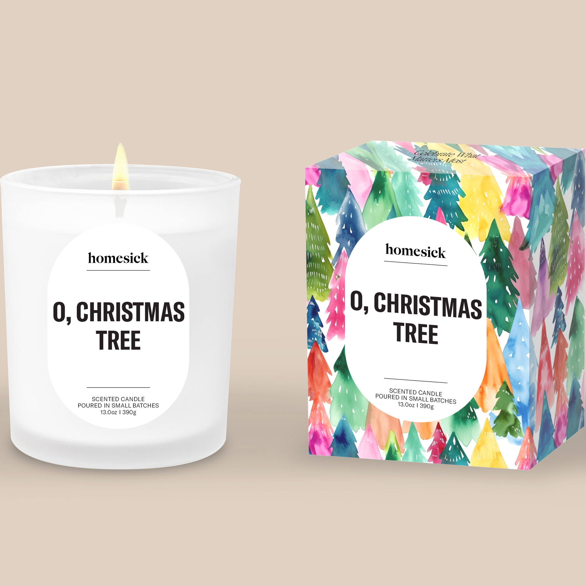 Homesick O, Christmas Tree Holiday Candle