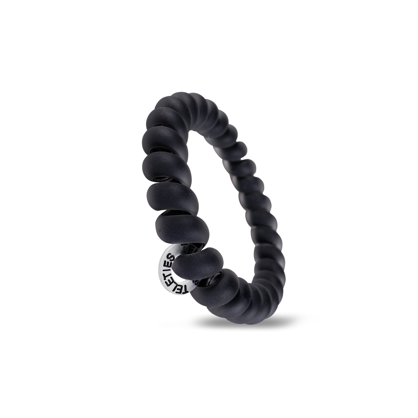 Teleties Spiral Hair Coils | Large | Matte Black