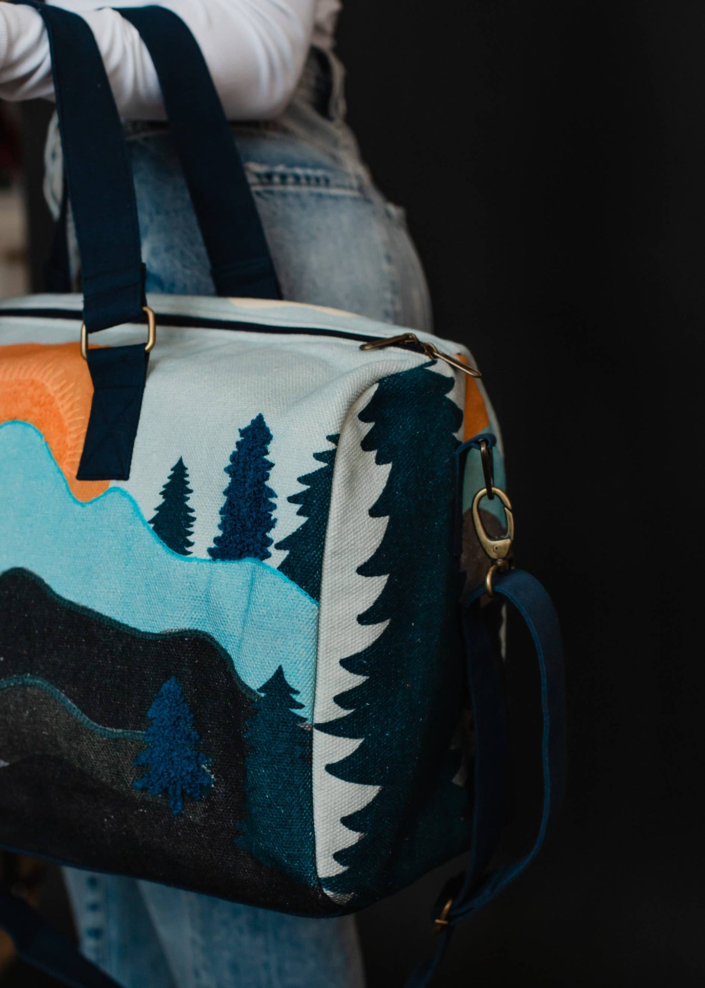 Mountain Scene Duffle Bag