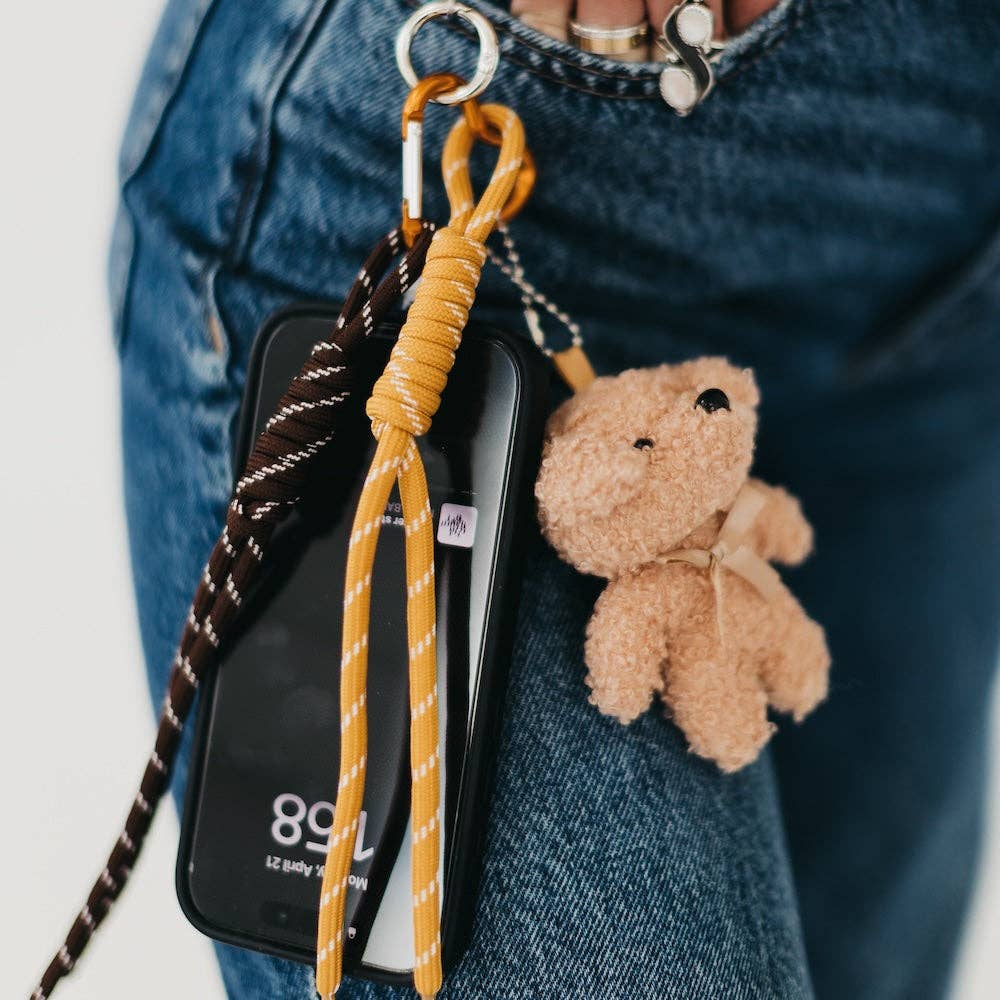 Teddy Bear Rope Charm Key Chain