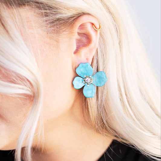 Aqua Clara Earrings