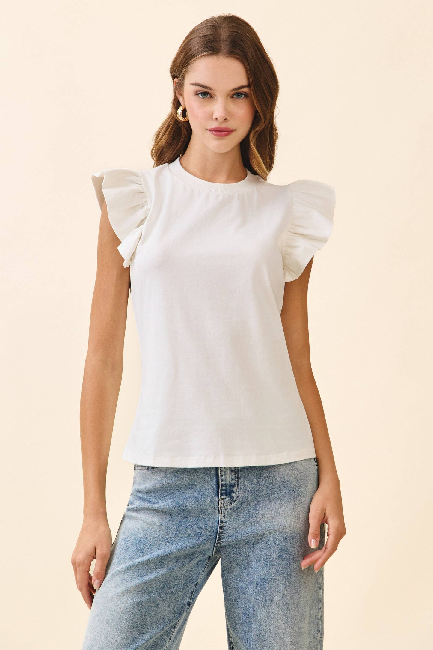 Flutter Sleeve Top
