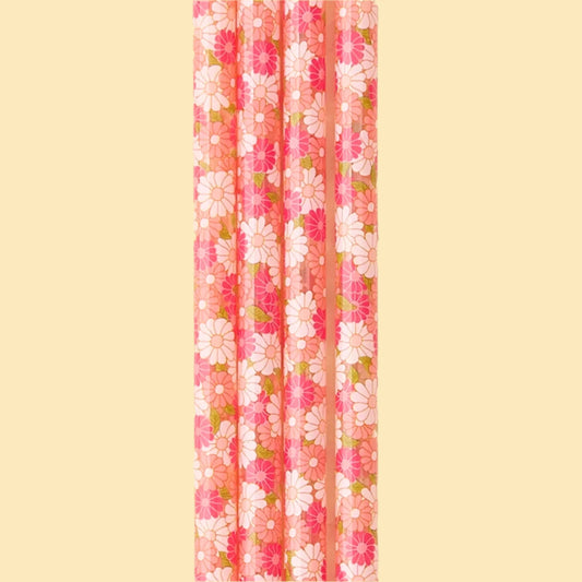 40oz Tumbler Straw Set | Hot Pink Daisy Craze