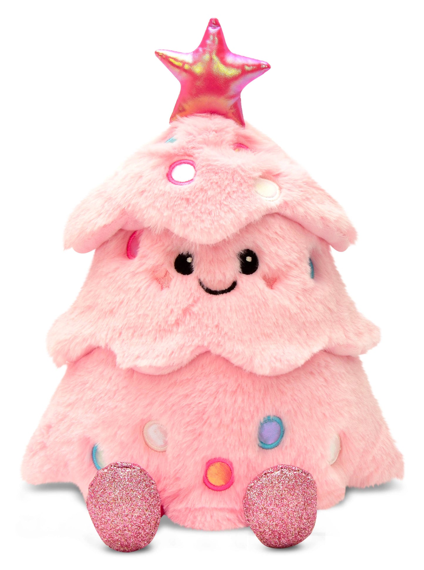 Glitter Pink Christmas Plush