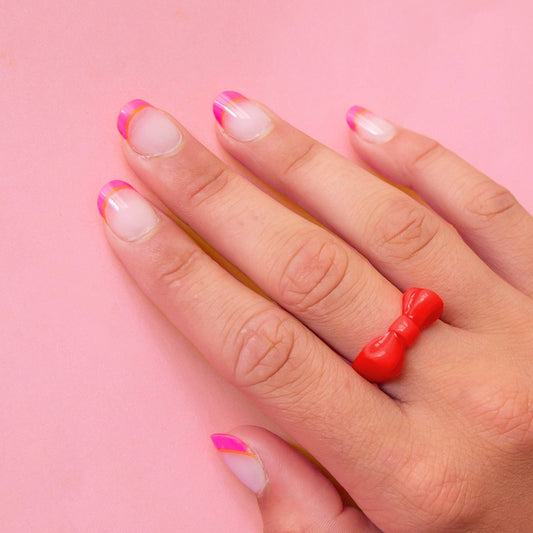 Kitsch Bow Ring | Red