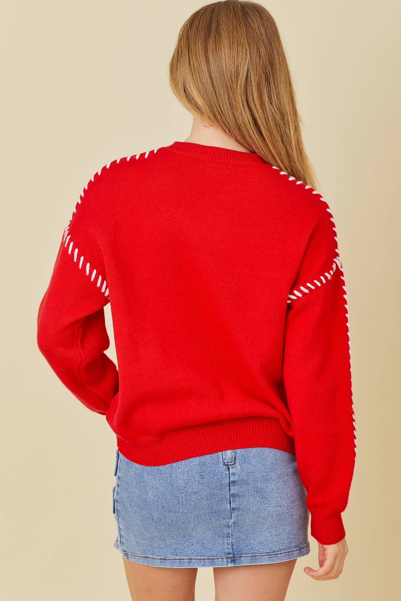 Charming Ribbon Sweater