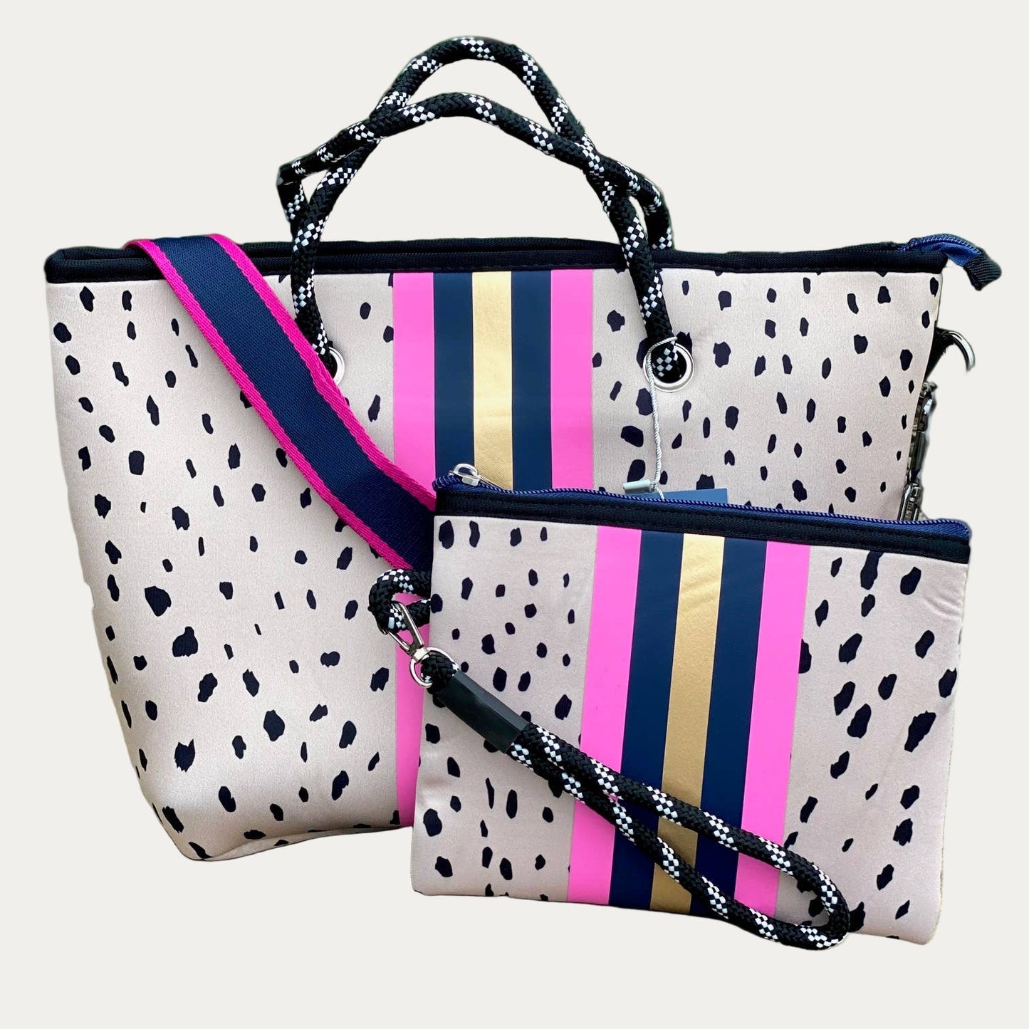 The Christi Mini Neoprene Tote and Writstlet Set