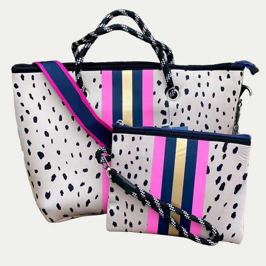 The Christi Mini Neoprene Tote and Writstlet Set