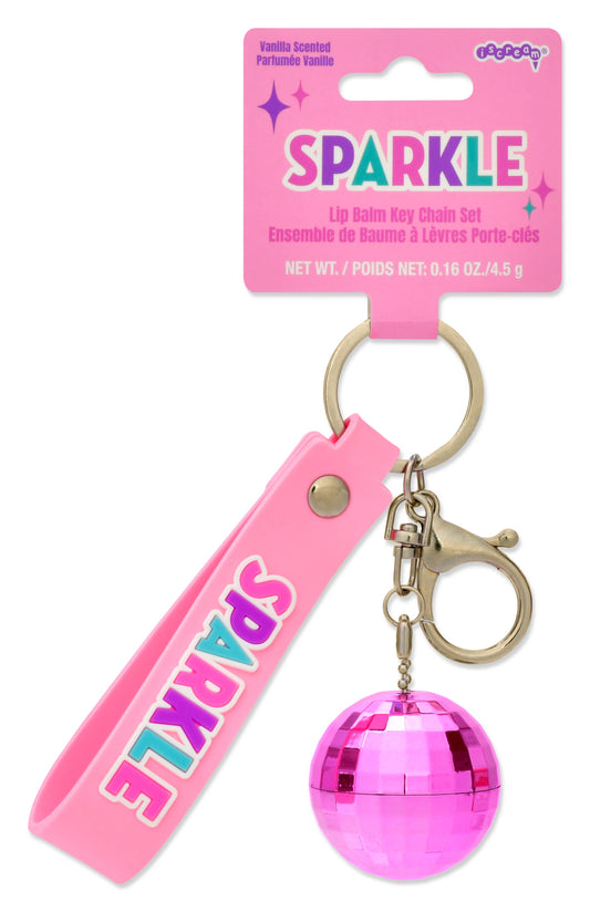 Sparkle Lip Balm Key Chain Set