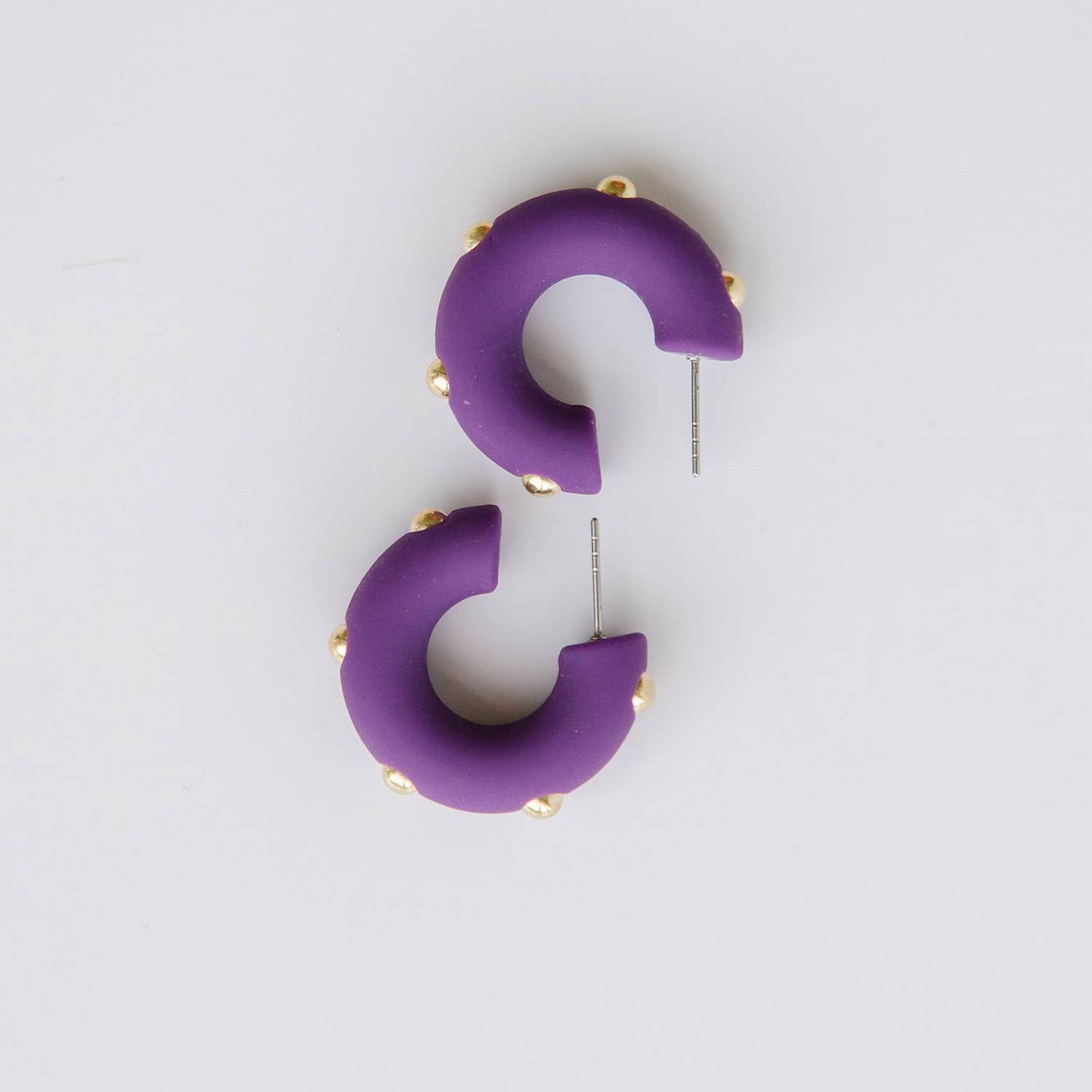 Michelle McDowell Candace Earrings Small Plum