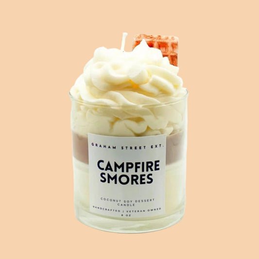 Campfire Smores Dessert Candle