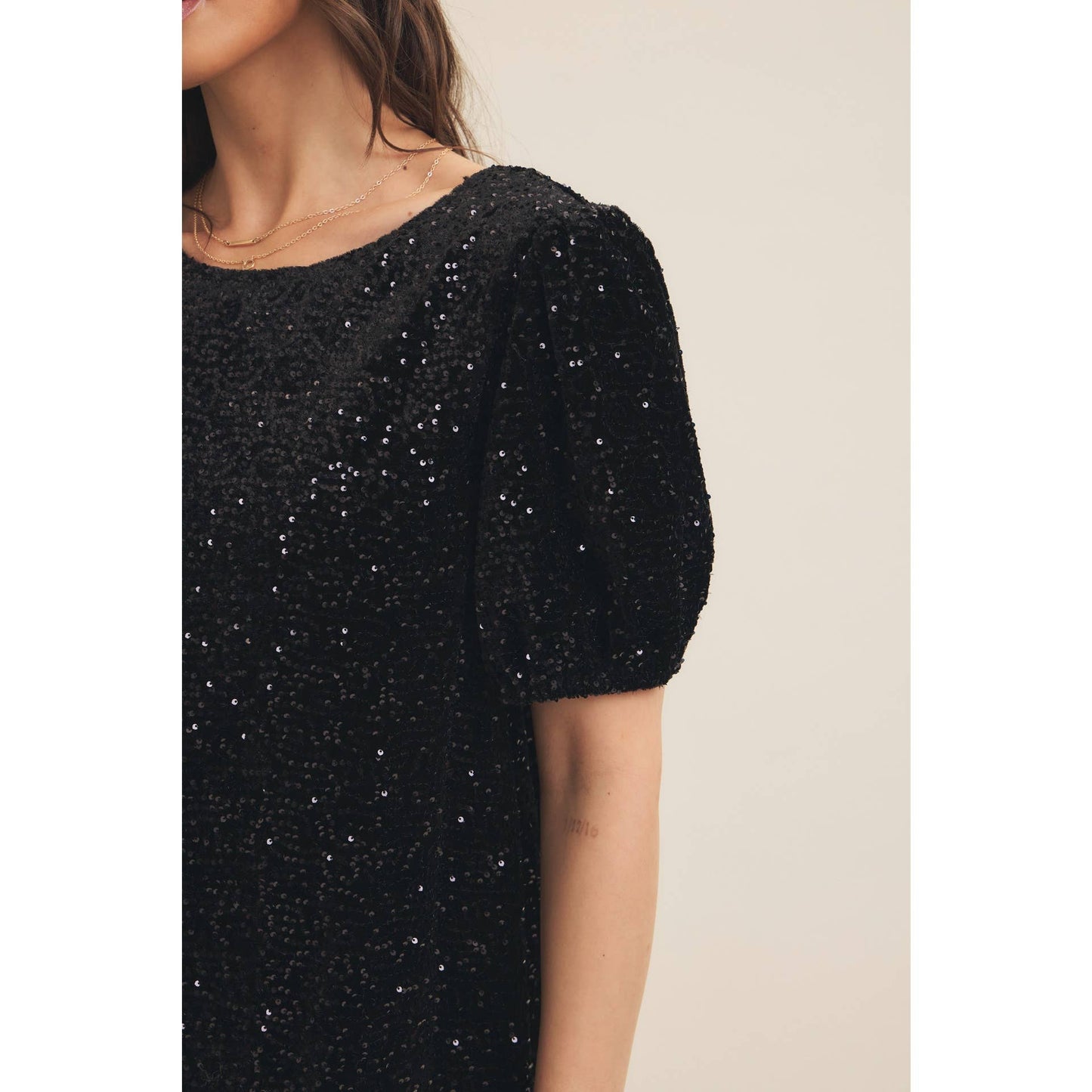 Midnight Dream Sequin Velvet Dress