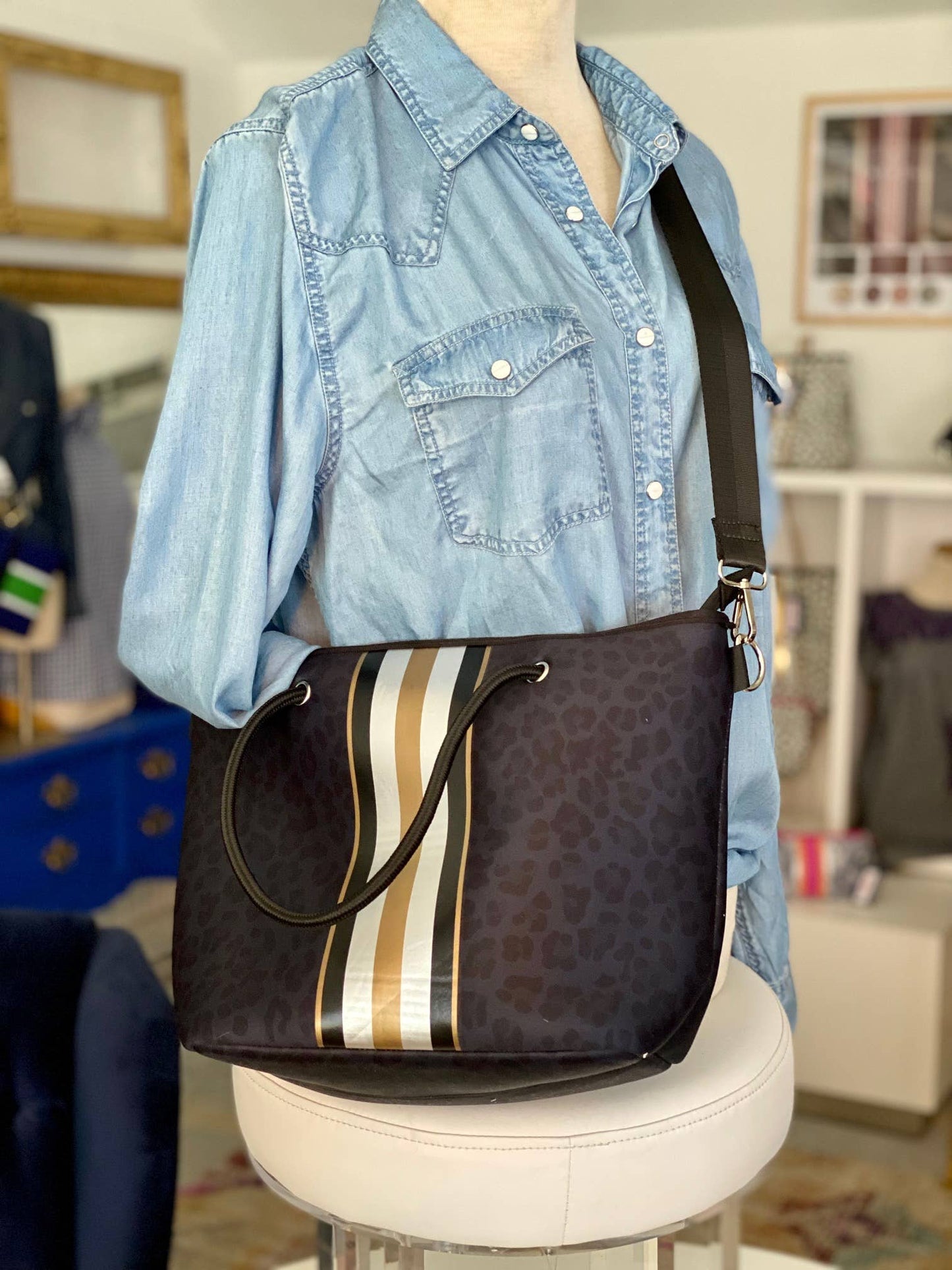 The Lizzy Neoprene Tote + Wristlet