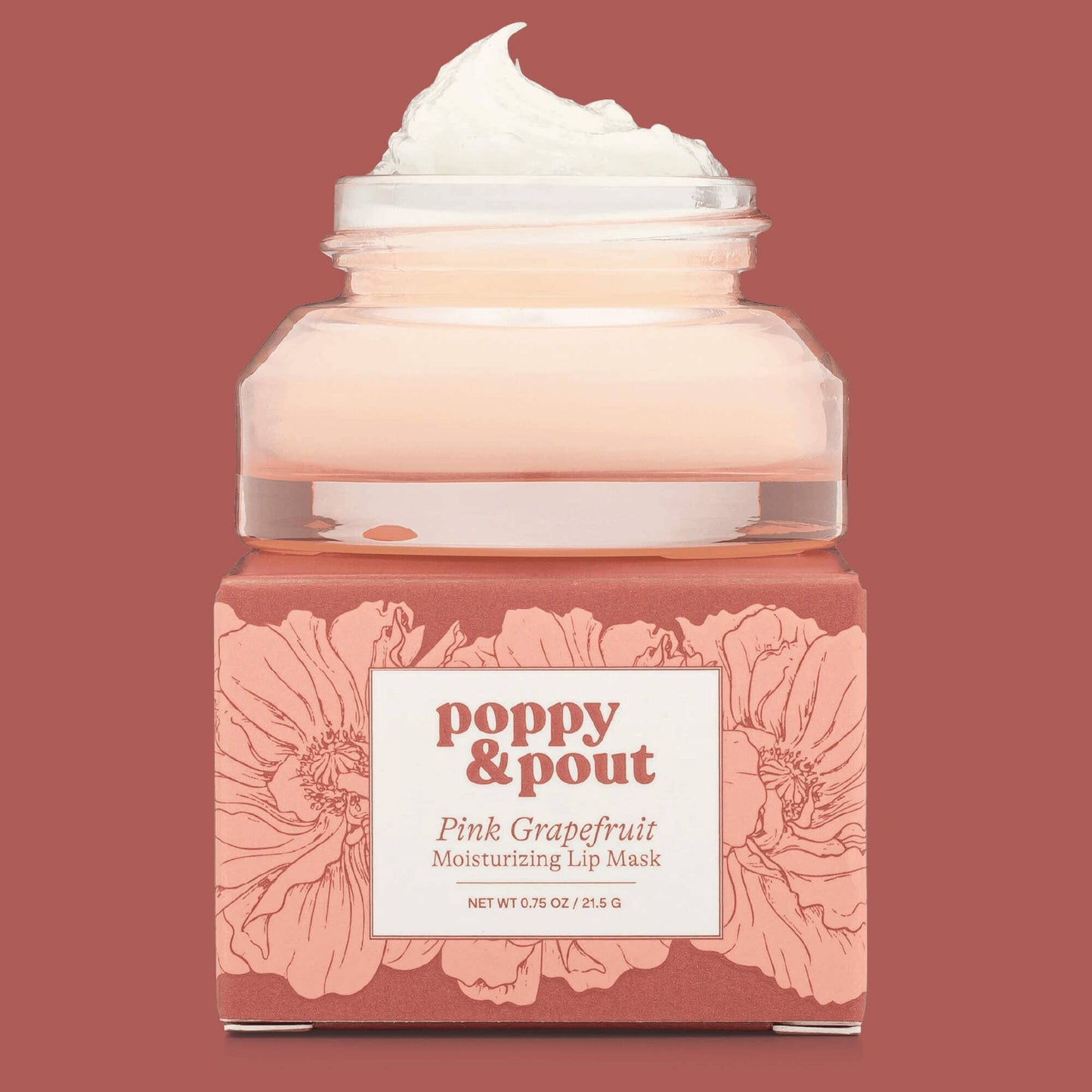 Poppy  Pout Pink Grapefruit Moisturizing Lip Mask