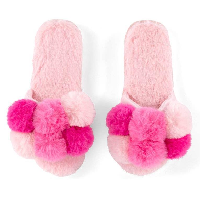 Carina Pom Slippers | Pink