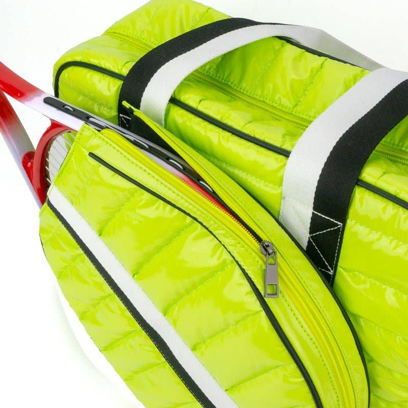 preneLOVE Tennis Puffer Sport Bag | Neon