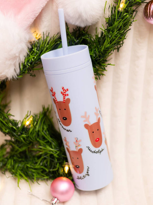 Santa's Reindeer Tumbler