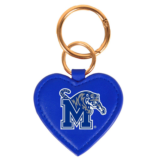 Memphis Tigers Heart Purse Charm | Key Ring