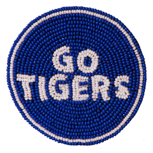 Memphis Go Tigers Beaded Button