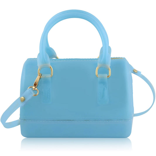 Carrying Kind Ruby Jelly Girls Tote in Turquoise