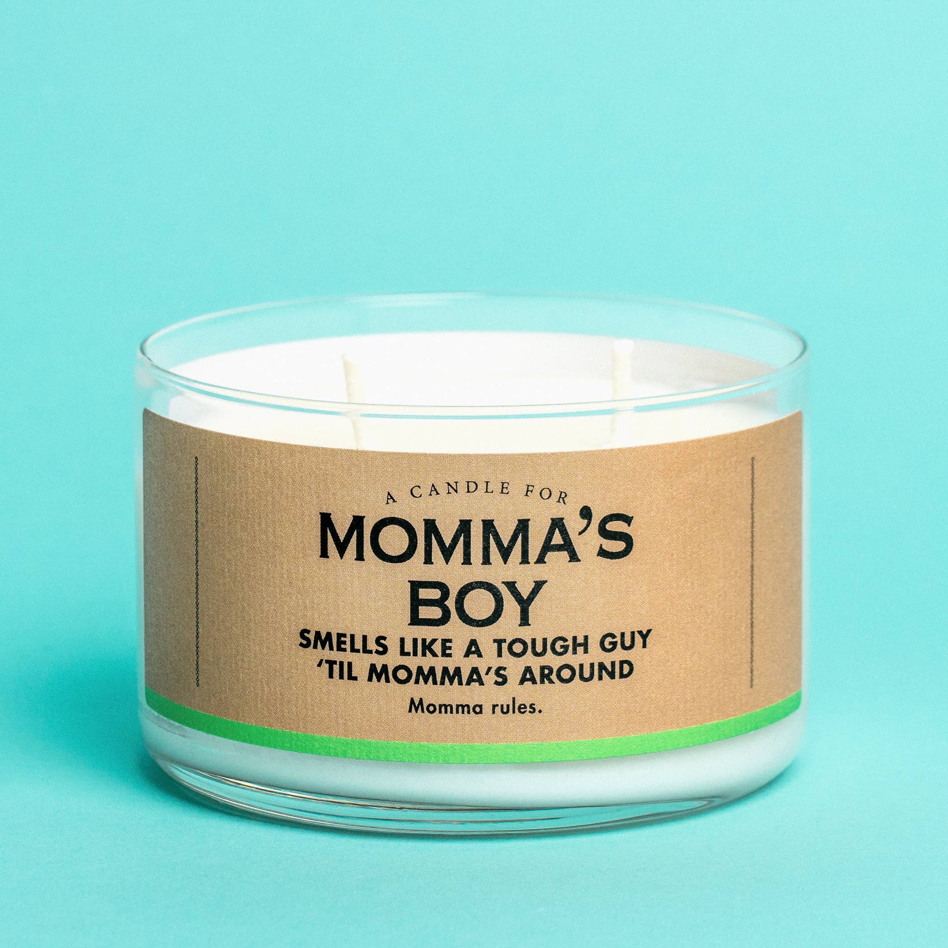 Momma's Boy Funny Candle 