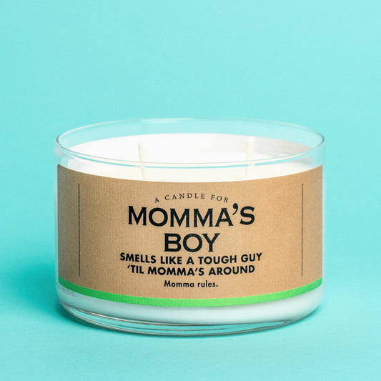 Momma's Boy Funny Candle 