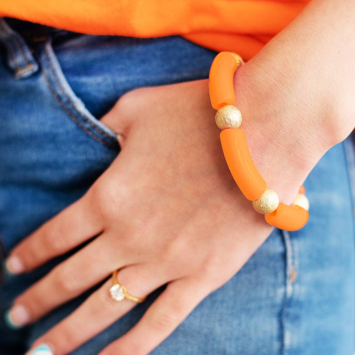 Wrenley Bracelet | Orange