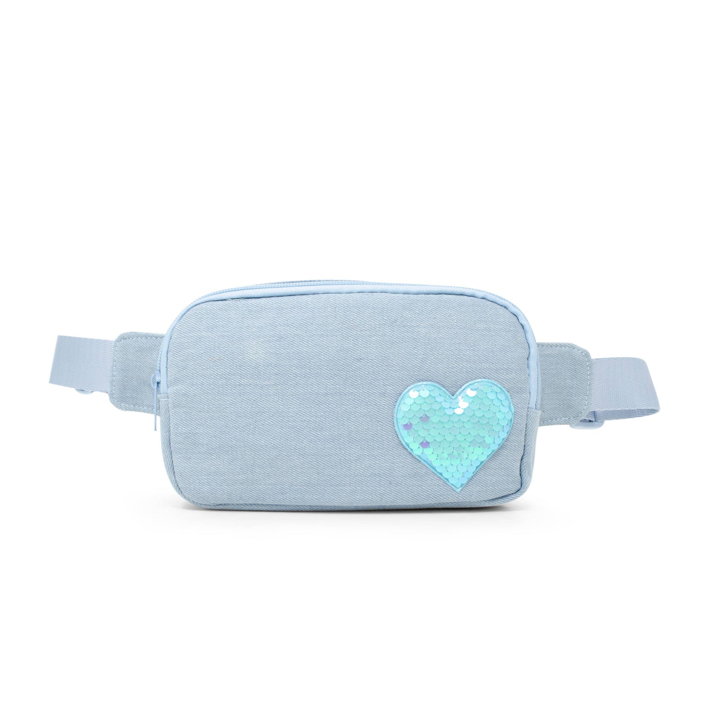 Sequin Heart Belt Bag for Tweens