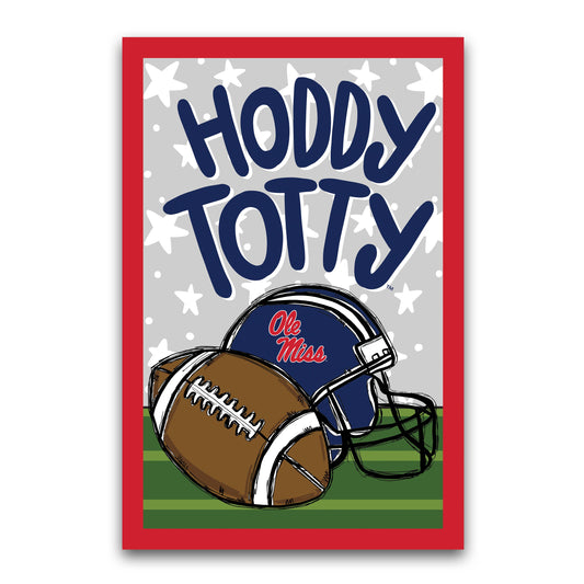 Ole Miss Hoddy Totty Game Day Garden Flag