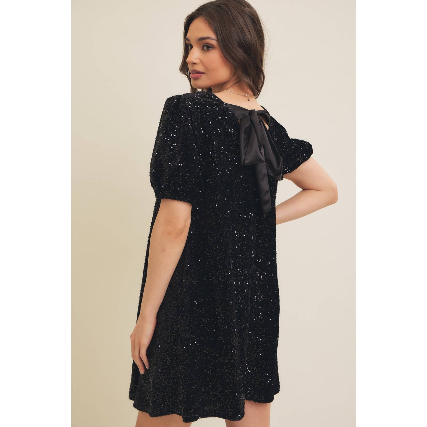 Midnight Dream Sequin Velvet Dress