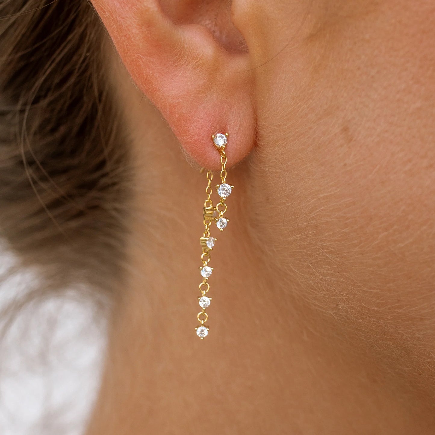 ALCO Disco Craze Backdrop Earring Water Resistant Gold