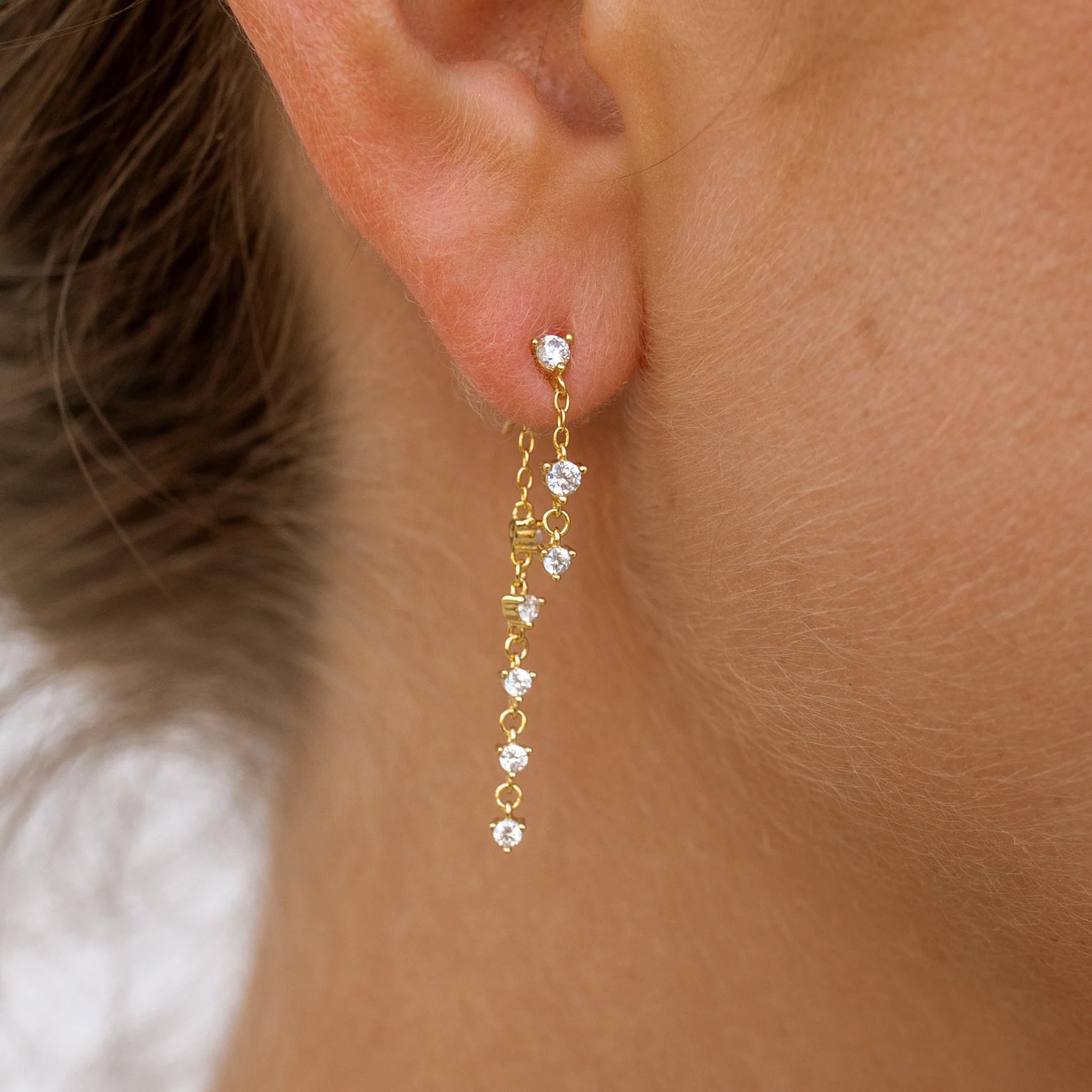 ALCO Disco Craze Backdrop Earring Water Resistant Gold