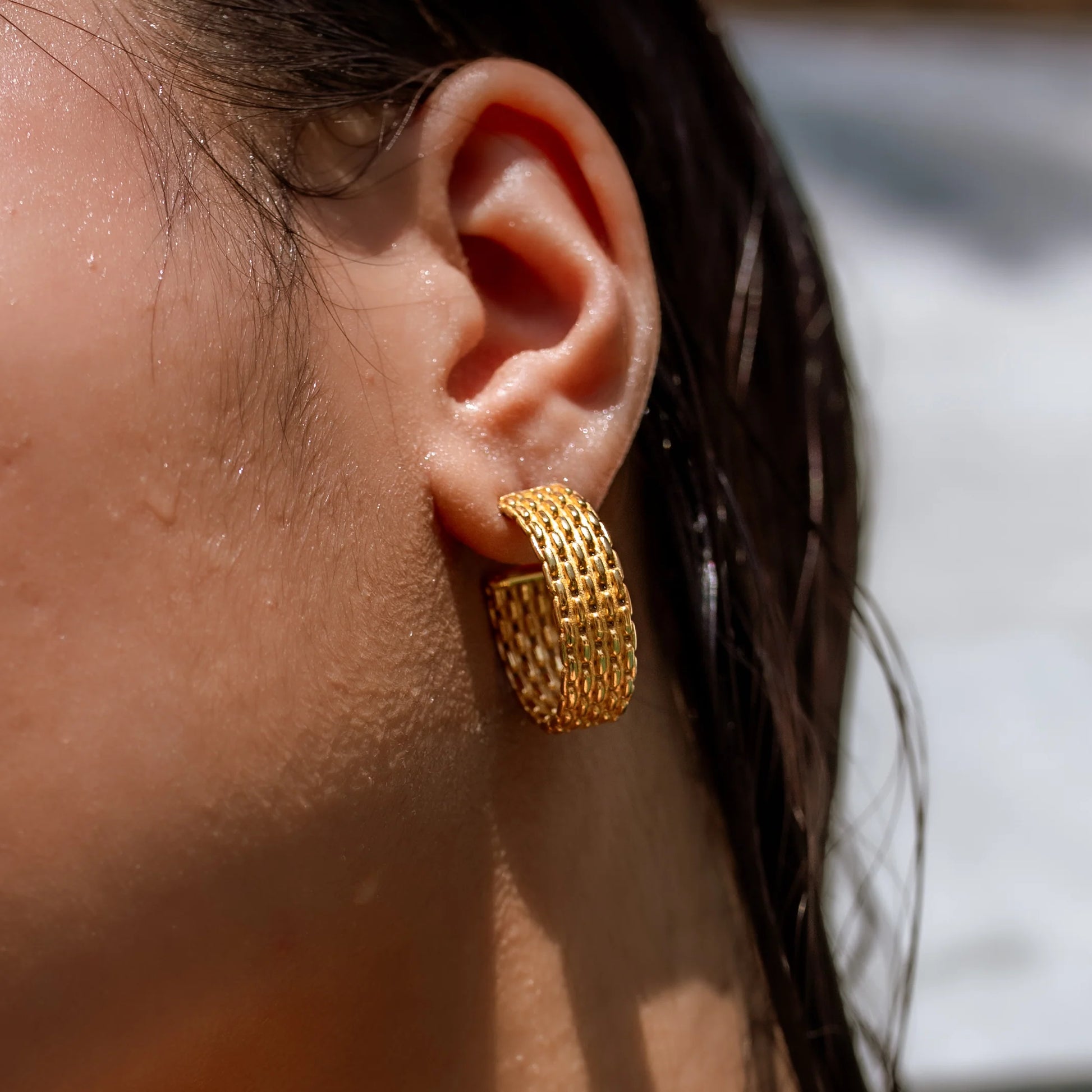 ALCO Out to Sea Water Resistant Hoops Gold