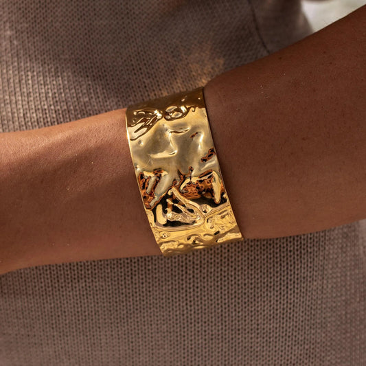 ALCO Siren Gold Cuff Waterproof Jewelry