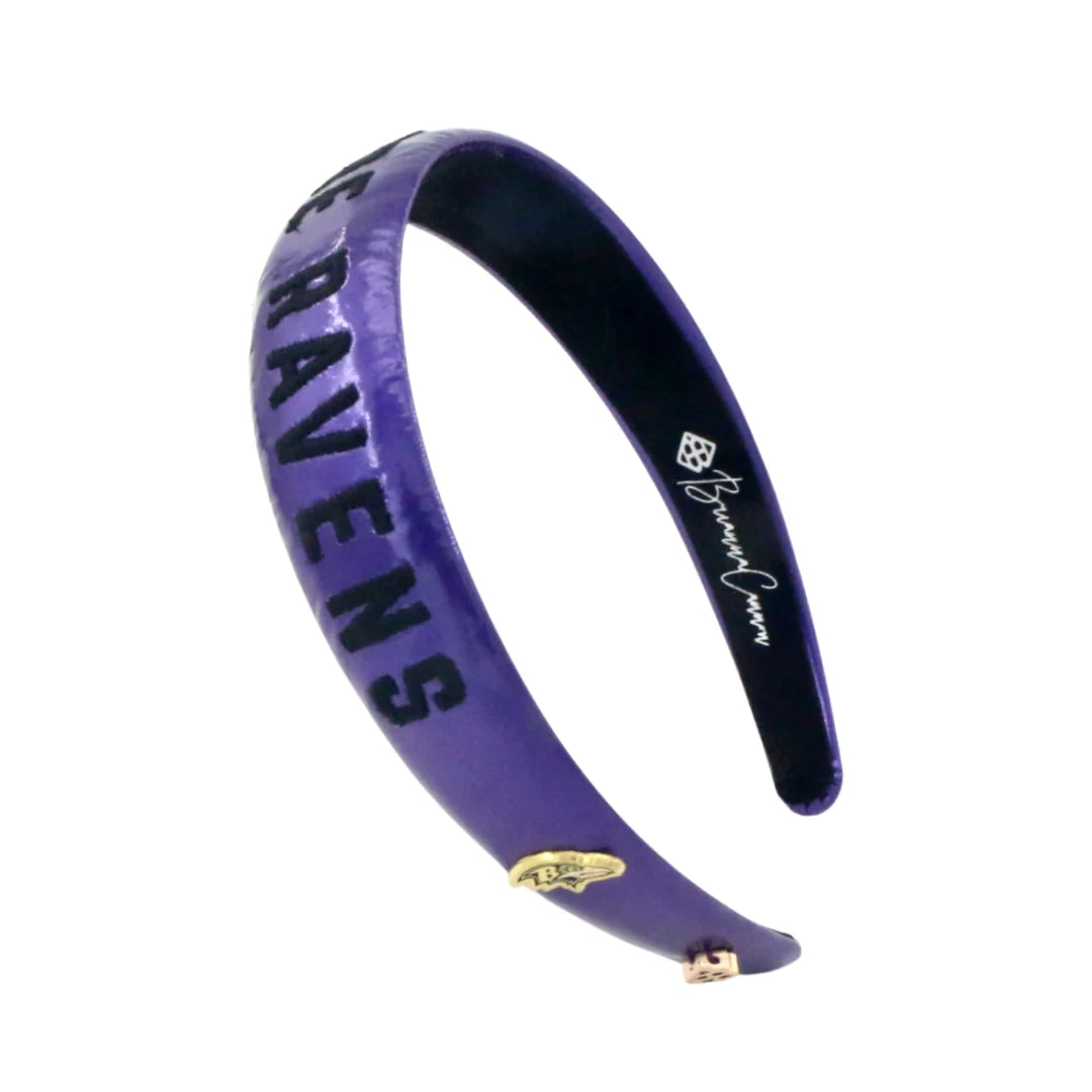 Brianna Cannon Baltimore Ravens Embroidered Metallic Headband