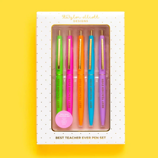 Best Teacher Ever Pen Gift Set