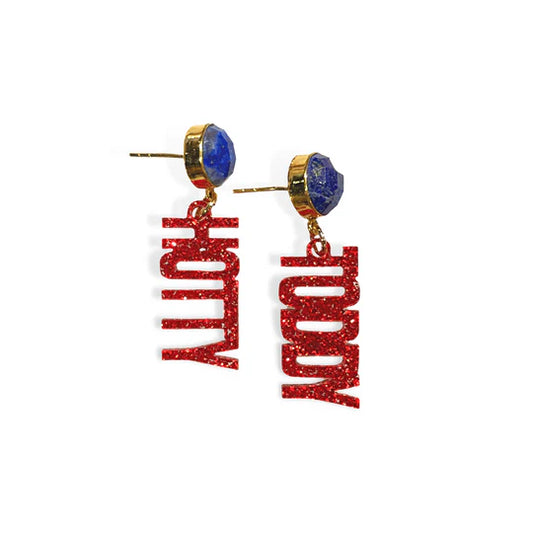 Ole Miss Hotty Toddy Brianna Cannon Earrings Officially Licensed