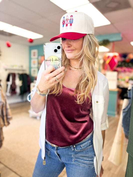 Nutcrackers Vintage Christmas Hat