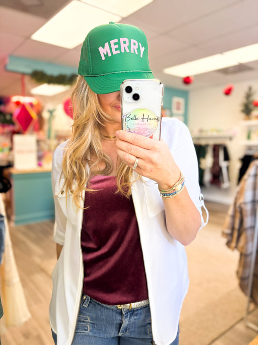 Merry Trucker Hat | Kelly Green