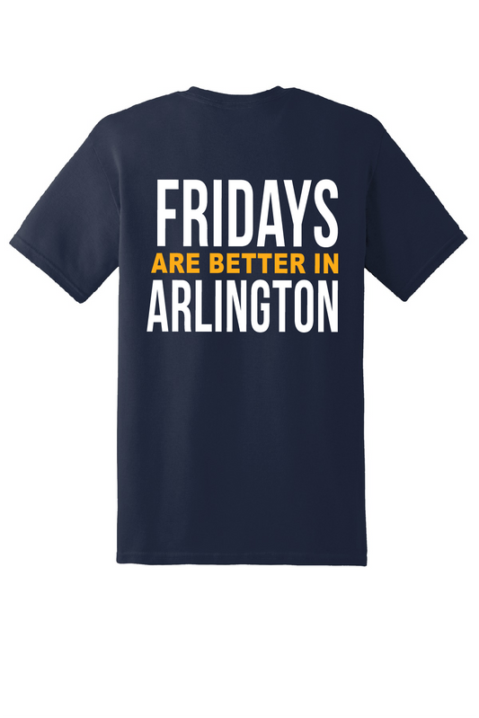 Fridays in Arlington Navy Blue Crewneck Tee