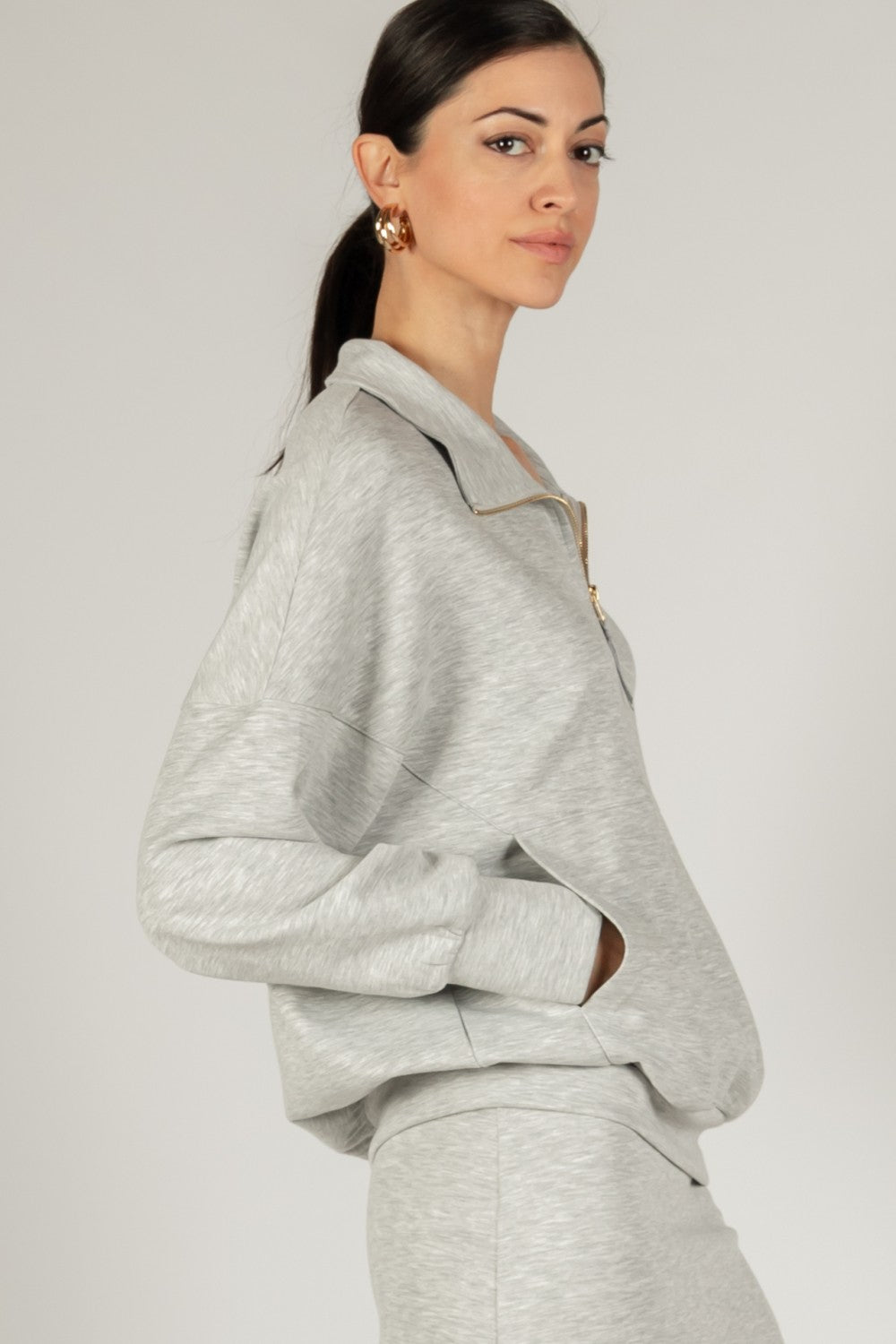 P. Cill Butter Modal Pullover | Grey