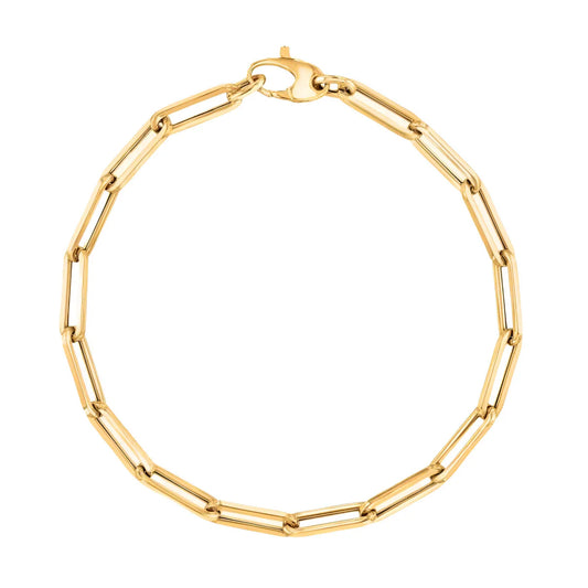 Gold Link Bracelet Tween Charm Bar Base 