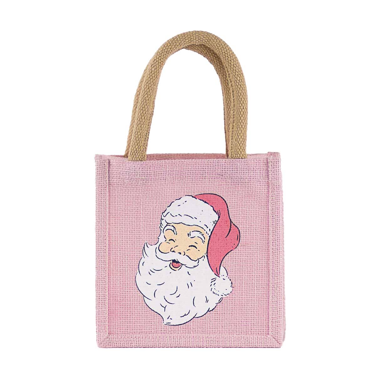 HoHoHo Santa Petite Pink Gift Tote