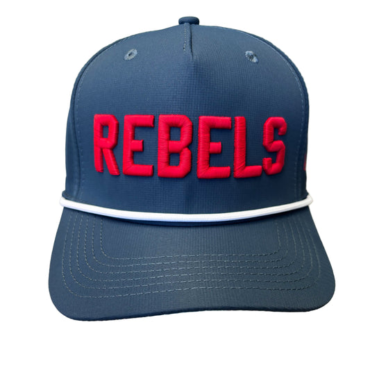 Navy Red REBELS Performance Rope Hat