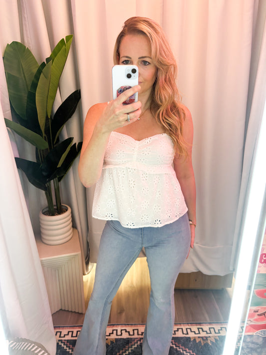 Sandbar Eyelet Top