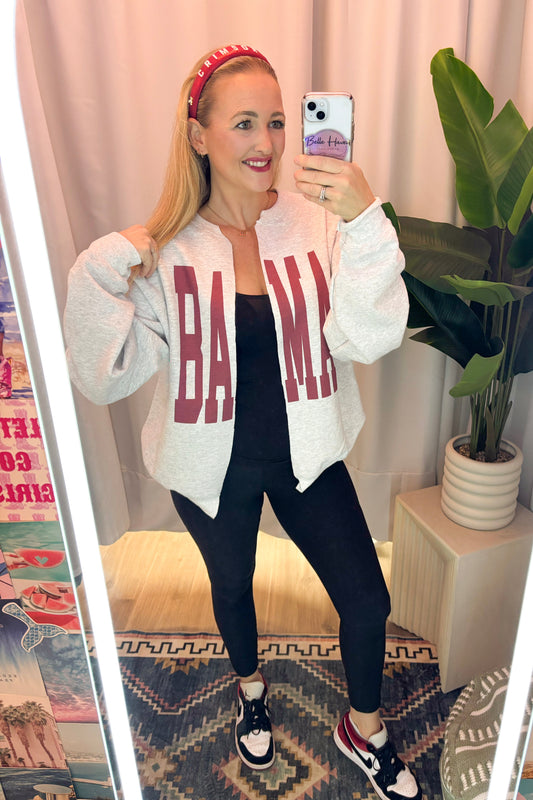 Bama Split Crew Oversized Game Day Sweatshirt